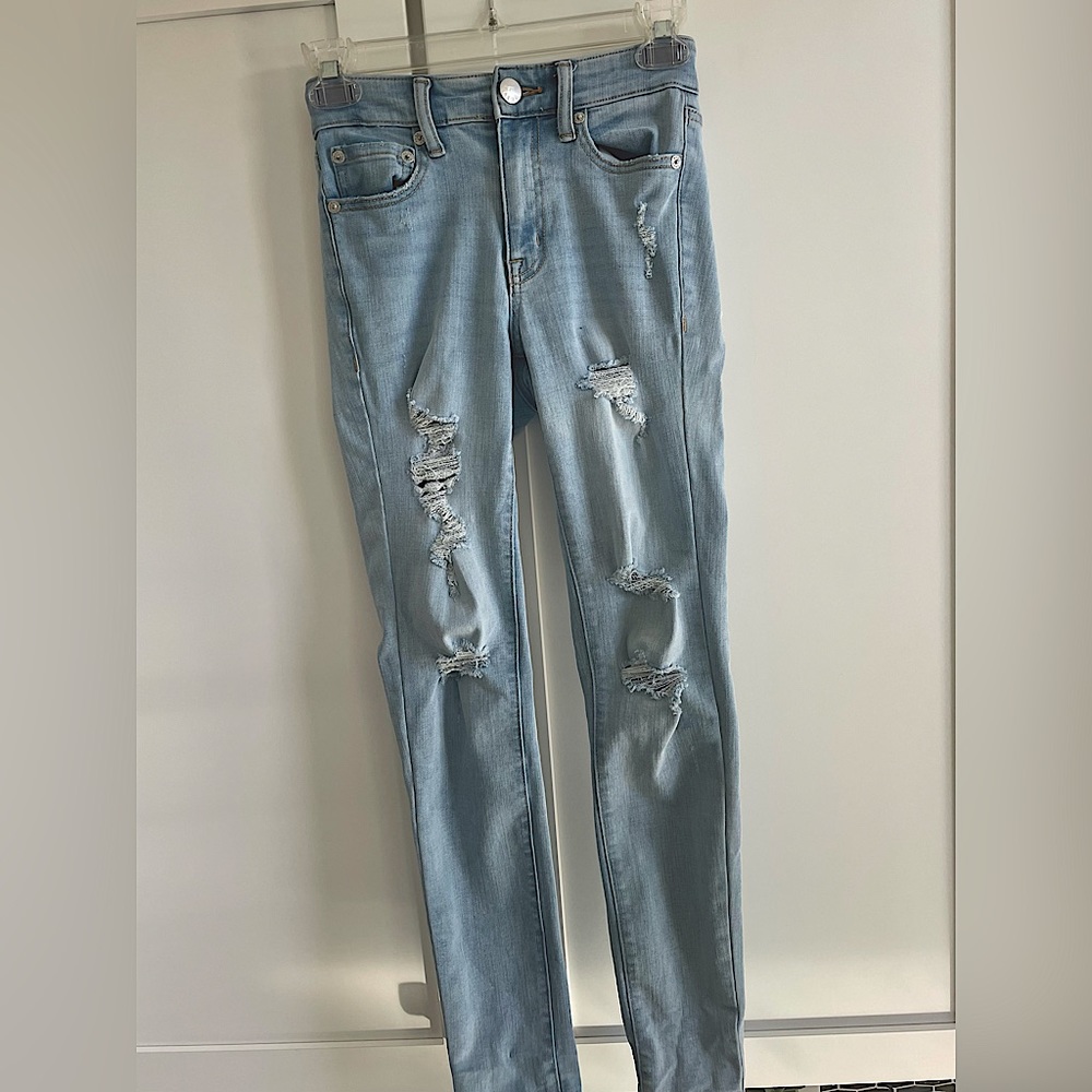Aeropostale high rise light wash 00 jeggings